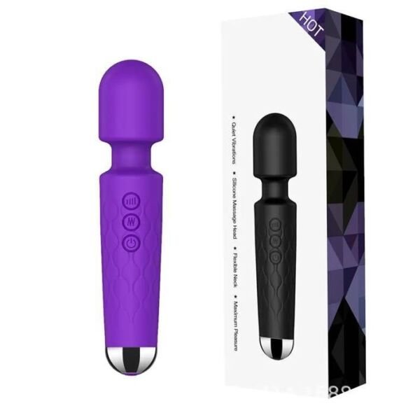 Descubre el Vibrador AV Wand Impermeable Recargable de 20 Velocidades - Imagen 4