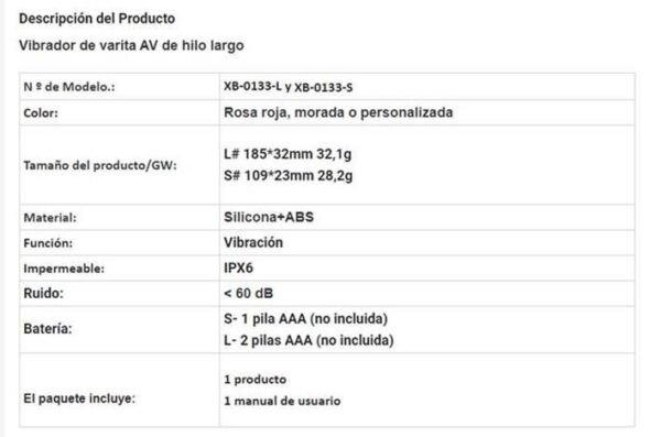 Explora la Eficiencia del Vibrador de Varita AV de Hilo Largo - Imagen 6