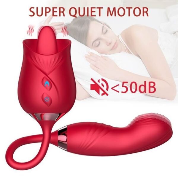 Explora el Vibrador de Rosa de Doble Función - Imagen 2