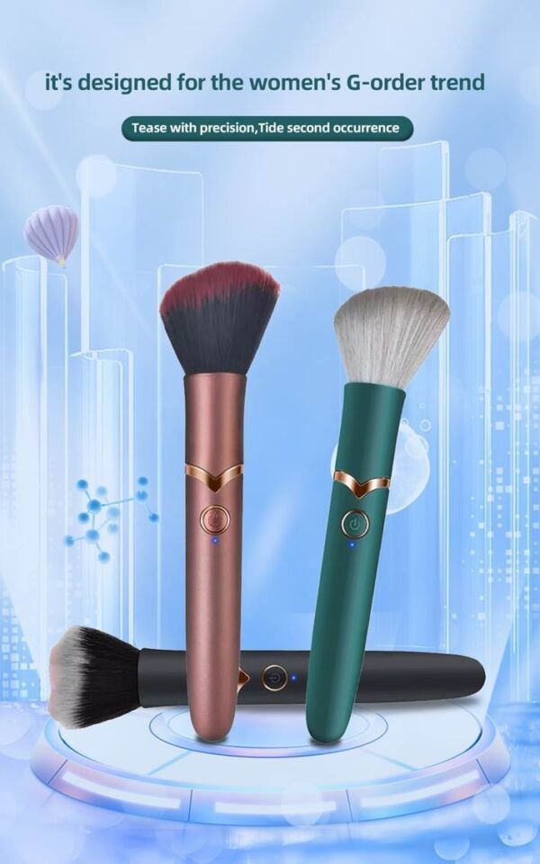Estimulador y Vibrador Brocha Make Up: Innovación en Placer y Estilo - Imagen 4