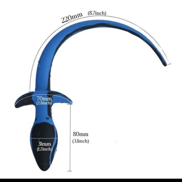 Exploring the Silicone Dog Tail Anal Plug - Imagen 2