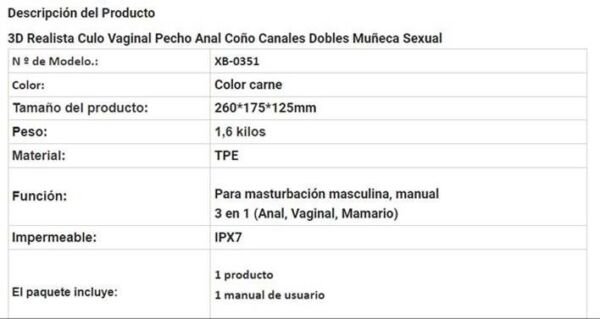 Realista Muñeca Sexual 3D: Experiencia Inigualable - Imagen 8