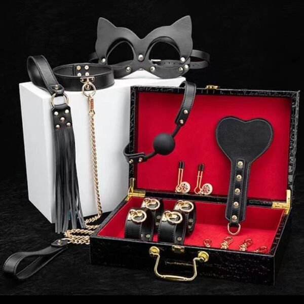 Bondage Tools Neck Black Cat - Imagen 2
